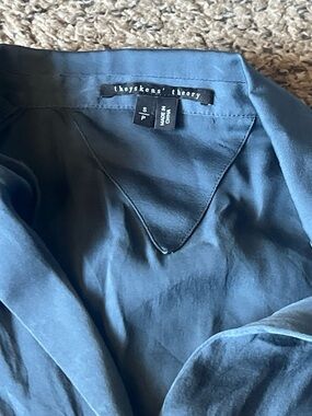 Theyskens' Theory Deep Slate Blue Lightweight Jacket